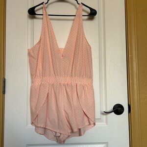 Free People movement pink romper, women’s medium